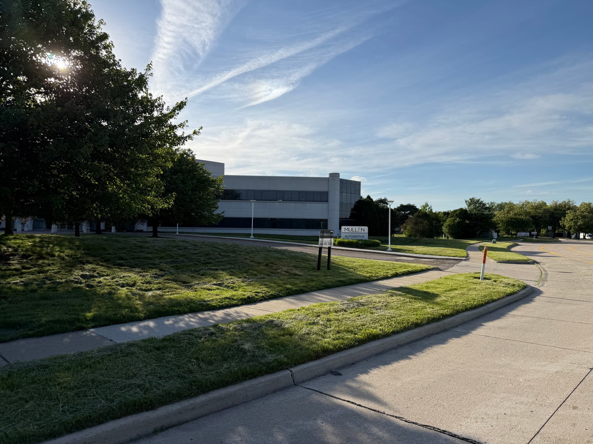 Commercial property after recovery — restored curb appeal and professional grounds, Southeast Michigan